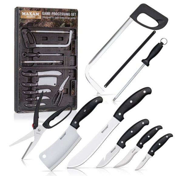 Butcher Set for Hunters - 13pc Game Processing - Gift For Hunters - Picture 3 of 6